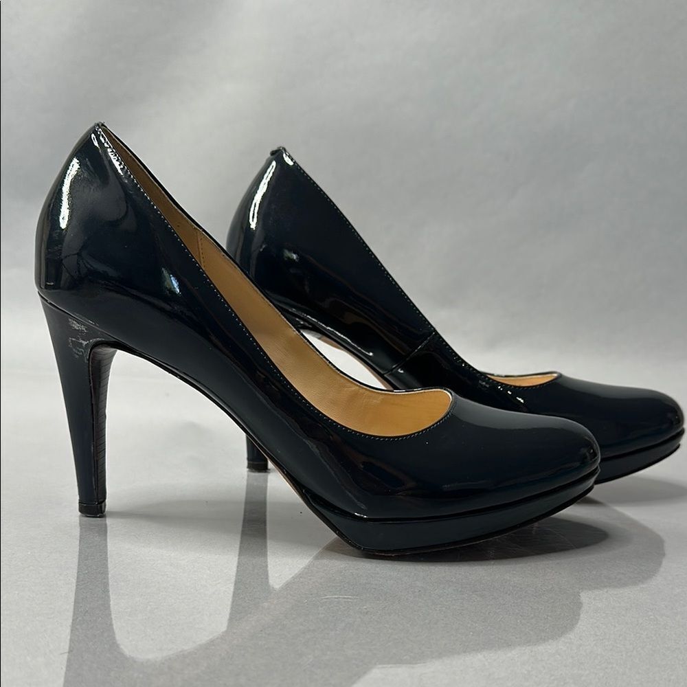 Cole Haan | Navy Blue | Patent Leather Pumps | Size 8.5 | Nike Air Sole (A-1525) - Picture 9 of 16